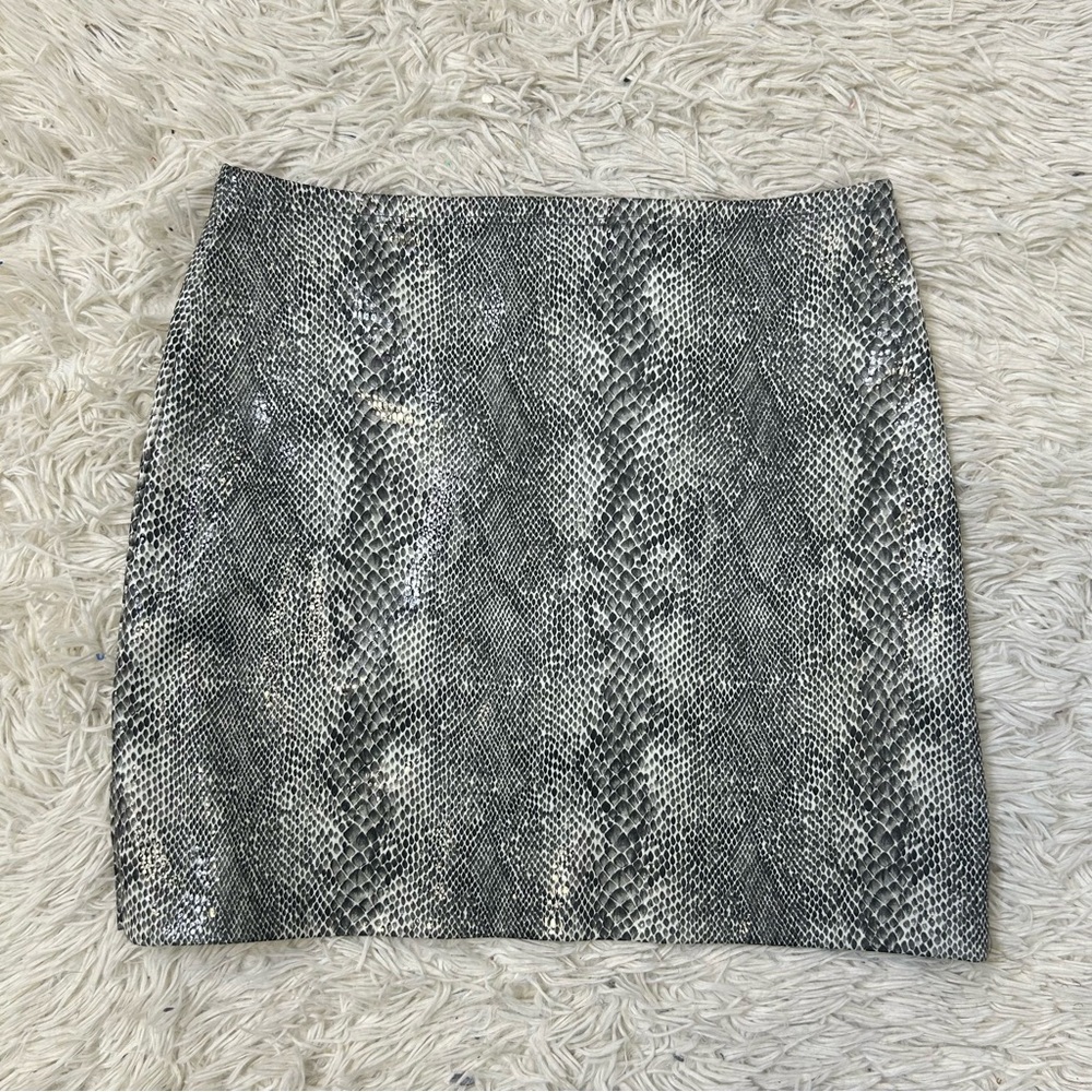 ◾️Vintage M Collection Snakeprint Mini Skirt With Mini Side Splits